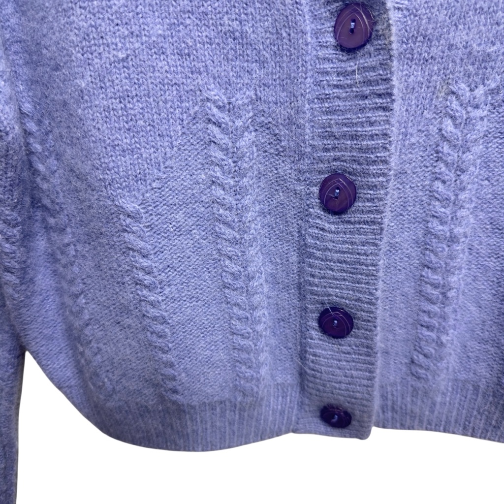 Angora Rabbit Hair Lambswool Knit Sweater Cardigan Jacket — image 5 of 8